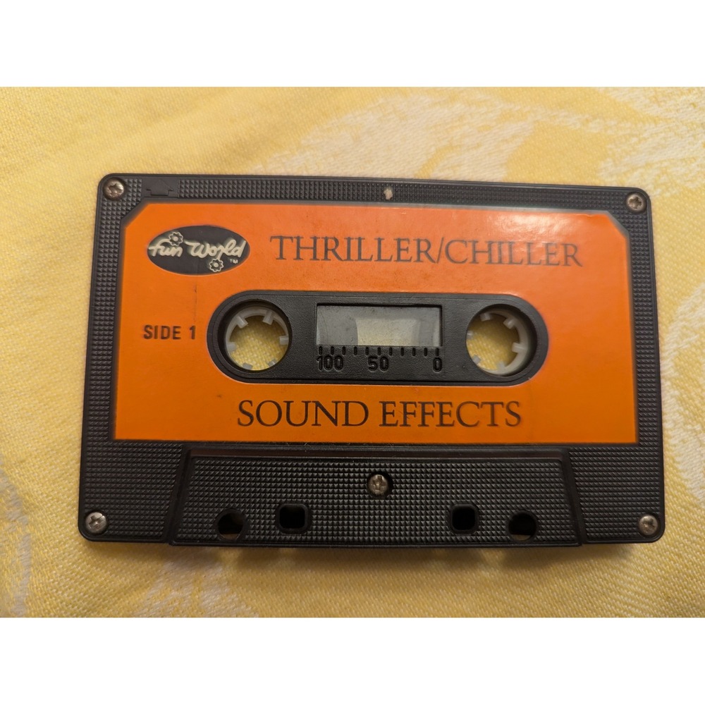 Vintage Halloween Sound Effects Cassettes (2) CD (1) Thriller Chiller Audio Set
